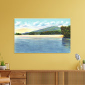 Toile Lac Middle Saranac Vue sur le Mont Ampersand (Insitu(Salon))