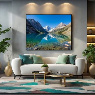 Toile Lac montagneux alpin serein