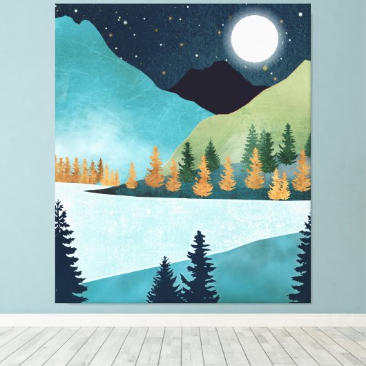 Toile Lac Moonrise (Insitu (Plancher de Bois))