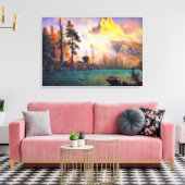 Toile Lac Mountain par Albert Bierstadt, 1865 (Insitu(Salon))