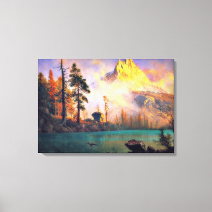 Toile Lac Mountain par Albert Bierstadt, 1865