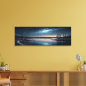 Toile Lac Night Starry Sky Paysage (Insitu(Salon))