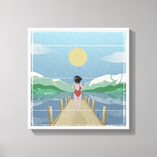 Toile Lac Rotoiti Nouvelle-Zélande (Recto)