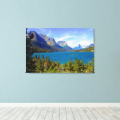 Toile Lac St. Mary, Parc national des Glaciers, Montana (Insitu (Plancher de Bois))