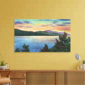 Toile Lac Sunrise Vue sur Buck Mountain (Insitu(Salon))