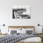 Toile Lac Tahoe, CA - Bateaux en bois le long du quai Ph (Insitu(Chambre))