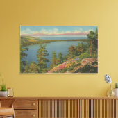 Toile Lac Tahoe, CA - Lac Leaf et lac Tahoe (Insitu(Salon))