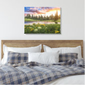 Toile Lac Tipsoo de Mt.Rainier (Insitu(Chambre))