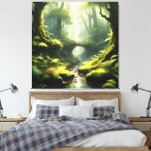 Toile L'acceptation de la forêt (Insitu(Chambre))