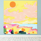 Toile L'acceptation de Sun (Insitu (Plancher de Bois))