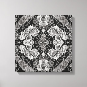 Toile Lace Floral Harmony