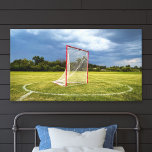 Toile Lacrosse Goal Vibrant Outdoor Scenic Photo<br><div class="desc">Get in the game with our Lacrosse Goal Vibrant Outdoor Scenic Photo Canvas Print. Capture the energy of your favorite game when you hang this piece in your bedroom. Let the vibrant field and detailed goal inspire a sense of athleticism and determination.</div>