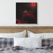 Toile Lady Death en rouge (Insitu(Chambre))