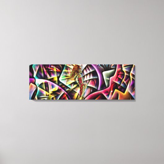 Toile Lady Fractal l'Abstraite Princesse de Terre Fracta (Recto)