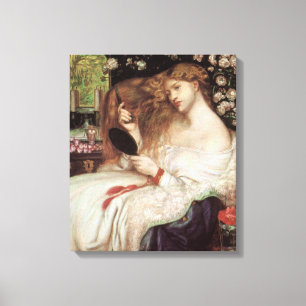 Toile Lady Lilith de Rossetti, Portrait victorien Vintag