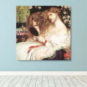 Toile Lady Lilith par Rossetti, Portrait Victorien Vinta