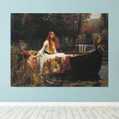 Toile Lady of Shallot par Pre-Raphaelite JW Waterhouse (Insitu (Plancher de Bois))