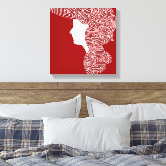 Toile Lady Red (Insitu(Chambre))