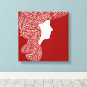 Toile Lady Red (Insitu (Plancher de Bois))