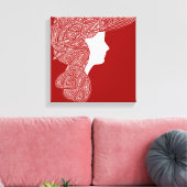 Toile Lady Red (Insitu(Salon))