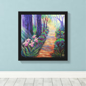 Toile Lady Slippers on the Path (Insitu (Plancher de Bois))