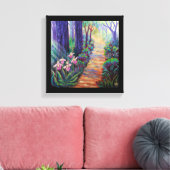 Toile Lady Slippers on the Path (Insitu(Salon))