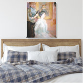 Toile Lady Styling Cheveux de fille (par Berthe Morisot) (Insitu(Chambre))