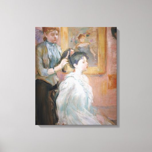 Toile Lady Styling Cheveux de fille (par Berthe Morisot) (Recto)
