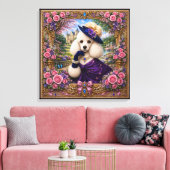 Toile Lady Violet Caniche (Insitu(Salon))