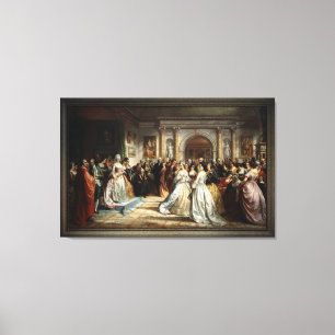 Toile Lady Washington's Reception Day by D. Huntington