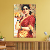 Toile Lady with Fruits Art Imprimer (Insitu(Salon))