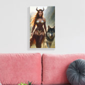 Toile Lady Wolf (Insitu(Salon))