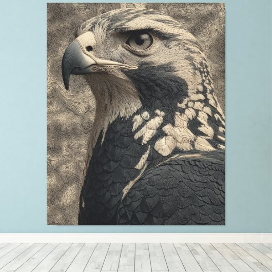 Toile L'affiche de l'aigle (Insitu (Plancher de Bois))