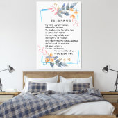 Toile L'affiche de prière du Seigneur (Insitu(Chambre))