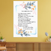 Toile L'affiche de prière du Seigneur (Insitu(Salon))