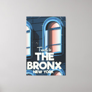 Toile L'affiche de voyage de Bronx New York City