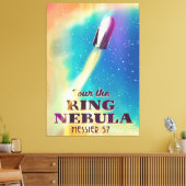 Toile L'affiche de voyage spatial de la Nebula anneaux ( (Insitu(Salon))