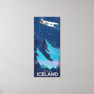 Toile L'affiche de voyage sur la magie de l'Islande