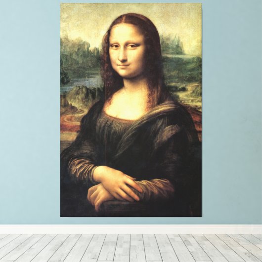 Toile L'affiche Mona Lisa Leonardo da Vinci (Insitu (Plancher de Bois))