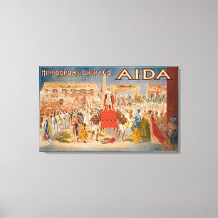 Toile L'affiche théâtrale d'Aida de spectacle