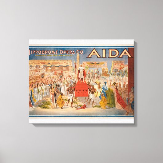 Toile L'affiche théâtrale Spectacle Aida (Recto)