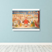 Toile L'affiche théâtrale Spectacle Aida (Insitu (Plancher de Bois))