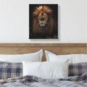 Toile L'Afrique du Lion Fière d'Or (Insitu(Chambre))