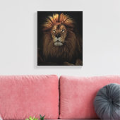 Toile L'Afrique du Lion Fière d'Or (Insitu(Salon))