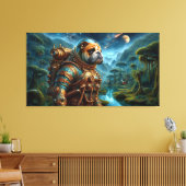 TOILE L'ÂGE DU CHIEN À BULLE D'ACIER 4 (Insitu(Salon))