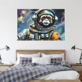 TOILE L'ÂGE DU MONKEY ACIER-TAMARIN 3 (Insitu(Chambre))