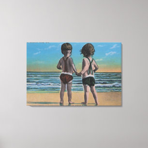 Toile Laguna Beach, FL - Salutations de la scène avec le