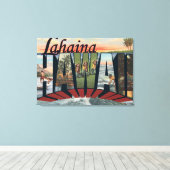 Toile Lahaina, Hawaii - Scènes de grandes lettres (Insitu (Plancher de Bois))