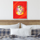 Toile Laid Back Lady (BG rouge) (Insitu(Chambre))