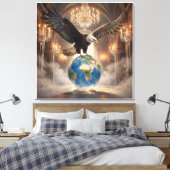 Toile L'Aigle a Atterri 0 (Insitu(Chambre))